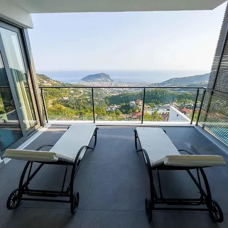 فيلة 5 Star Alanya Mansion With Majestic Sea And Castle Views, White Wings Mansion 1001 *