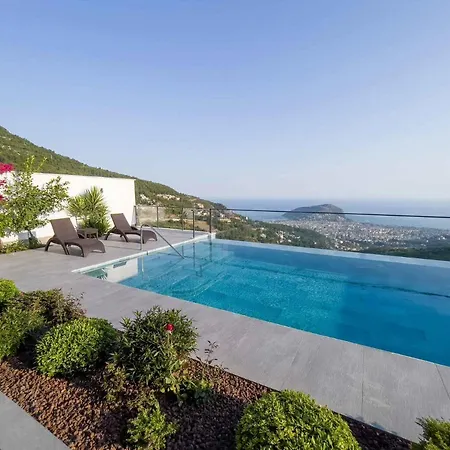فيلة 5 Star Alanya Mansion With Majestic Sea And Castle Views, White Wings Mansion 1001 ألانيا